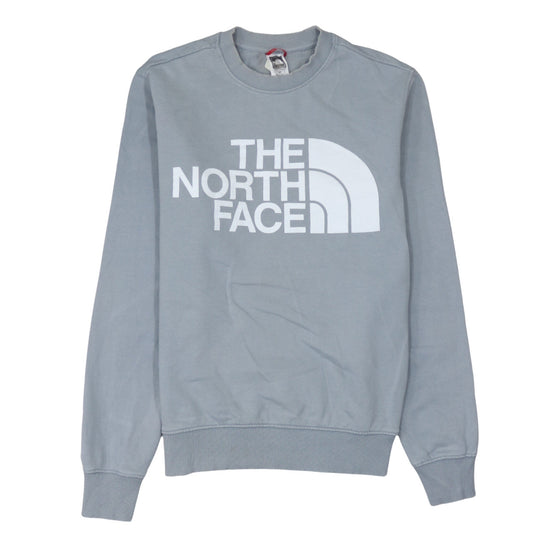 The North Face Mens Grey Crew Neck Logo Sweatshirt Size S