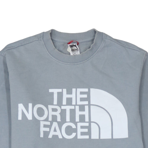 The North Face Mens Grey Crew Neck Logo Sweatshirt Size S