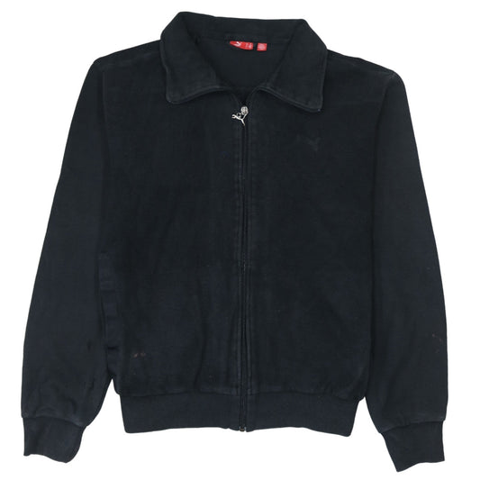 Puma Men's Black XL Track Jacket Fleece Full Zip Activewear