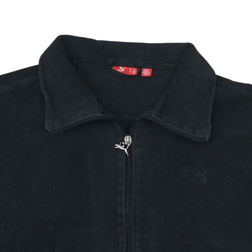 Puma Men's Black XL Track Jacket Fleece Full Zip Activewear