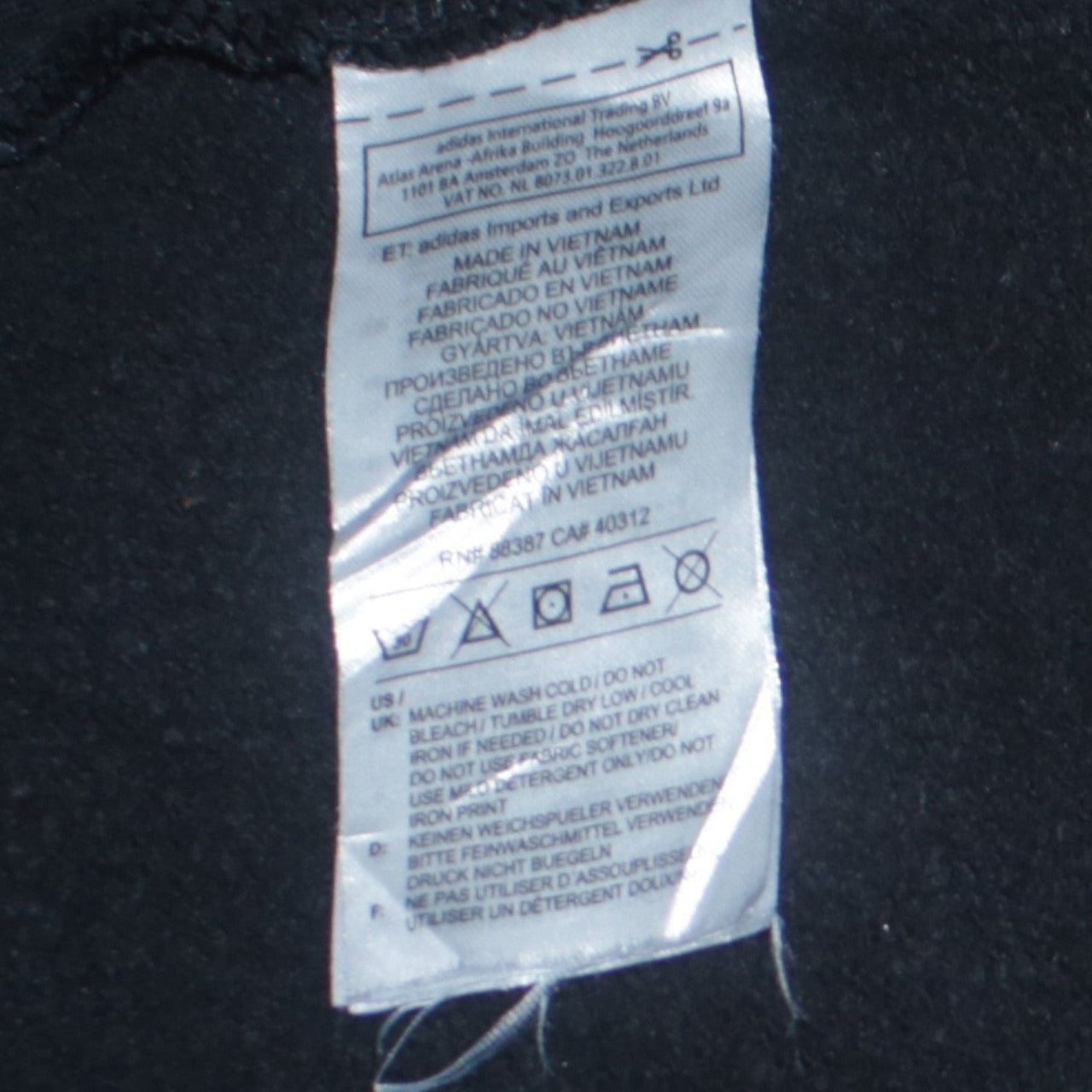 Adidas Womens Black Gold Logo Pullover Sweatshirt XL