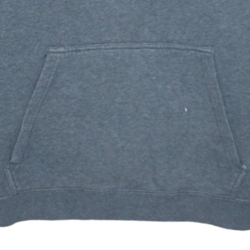 Nike Men's Grey Pullover Hoodie Small Logo Graphic Cotton Blend