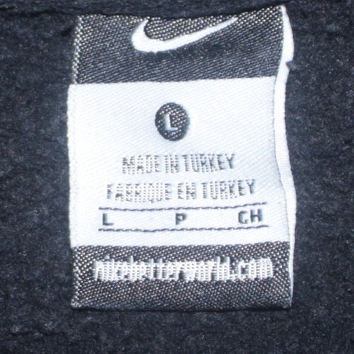 Nike Paris Saint-Germain Black Men's L Full Zip Hoodie Fleece