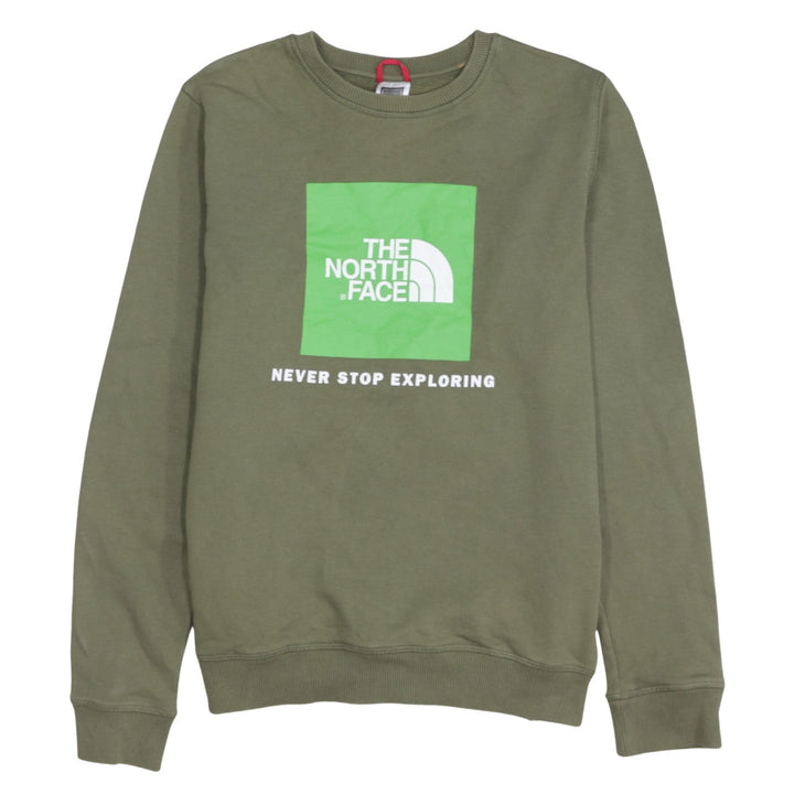 The North Face Boys Green XL Crew Neck Pullover Sweatshirt