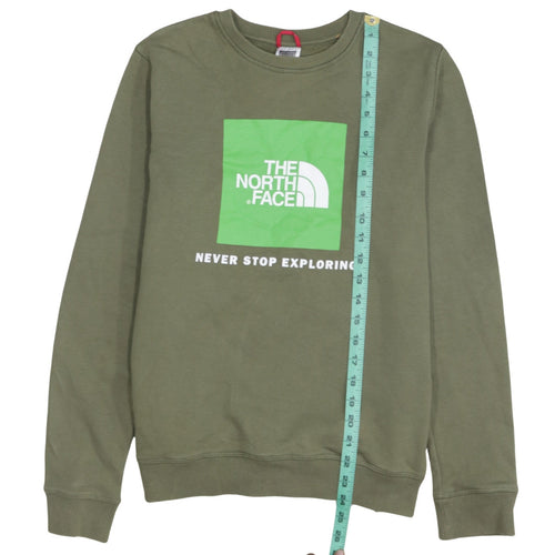 The North Face Boys Green XL Crew Neck Pullover Sweatshirt