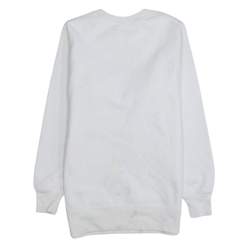 Champion Women's White Small Pullover Sweatshirt with Logo