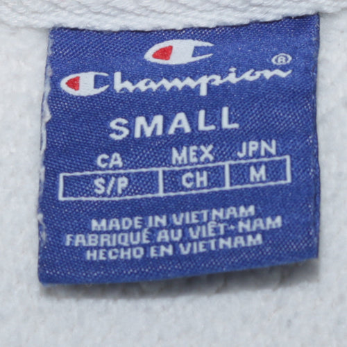 Champion Women's White Small Pullover Sweatshirt with Logo