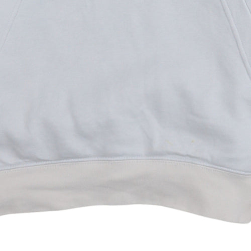 Nike Men's White Pullover Hoodie M Regular Fit Fleece Sweatshirt