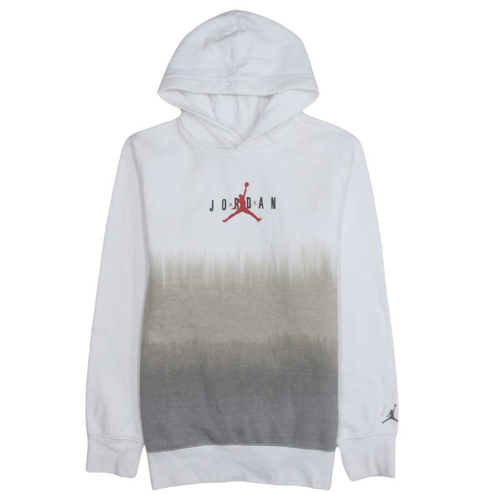 Jordan Boys White Grey Ombre Pullover Hoodie XL 13-15 Years