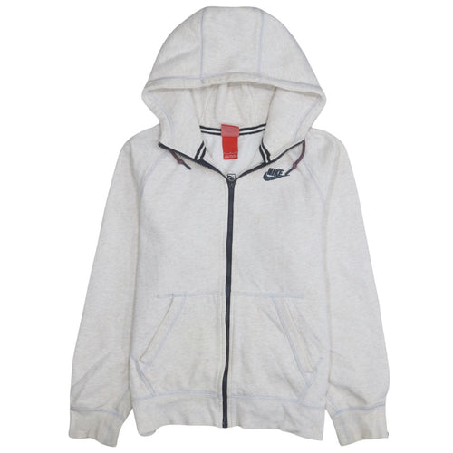 Nike Men's Grey Full Zip Fleece Hoodie Size S Sportswear