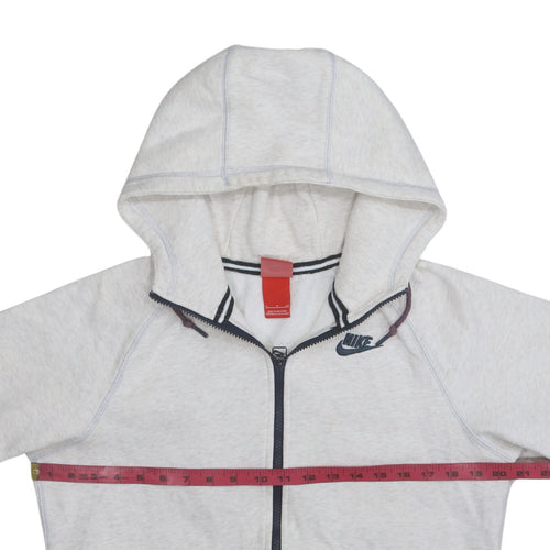 Nike Men's Grey Full Zip Fleece Hoodie Size S Sportswear