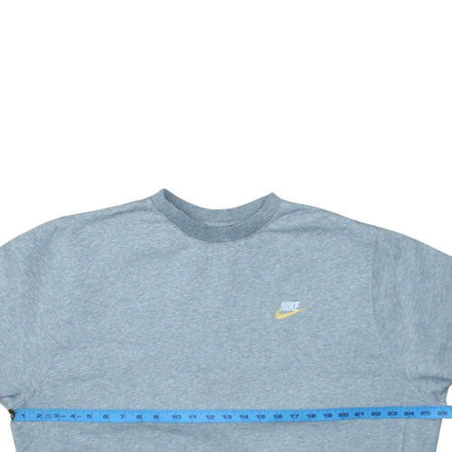 Nike Men's Grey Crew Neck Pullover Sweatshirt Size L