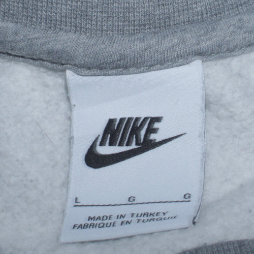 Nike Men's Grey Crew Neck Pullover Sweatshirt Size L