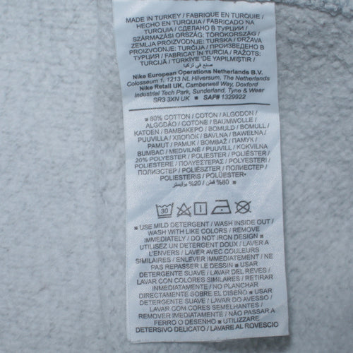 Nike Men's Grey Crew Neck Pullover Sweatshirt Size L