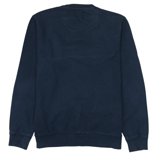 Barbour Men Blue L Regular Fit Cotton Crew Neck Sweatshirt