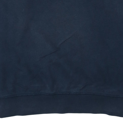 Barbour Men Blue L Regular Fit Cotton Crew Neck Sweatshirt
