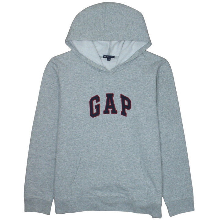 GAP Men's Grey Pullover Hoodie XL Cotton Blend Casual Sweatshirt