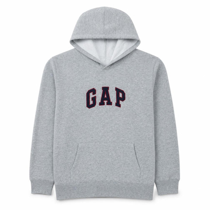 Gap Men's Grey Pullover Hoodie XL Cotton Blend Casual Sweatshirt