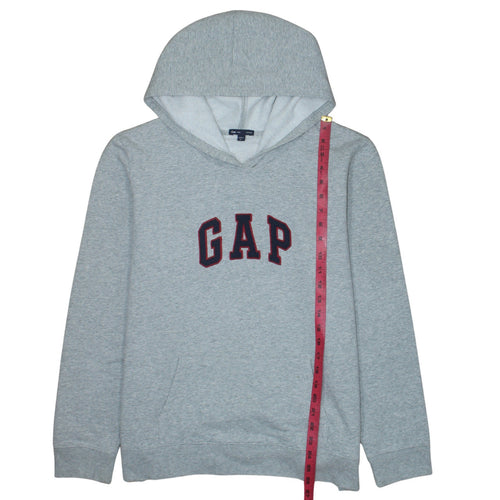 GAP Men's Grey Pullover Hoodie XL Cotton Blend Casual Sweatshirt