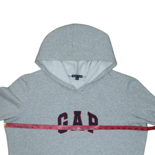 GAP Men's Grey Pullover Hoodie XL Cotton Blend Casual Sweatshirt