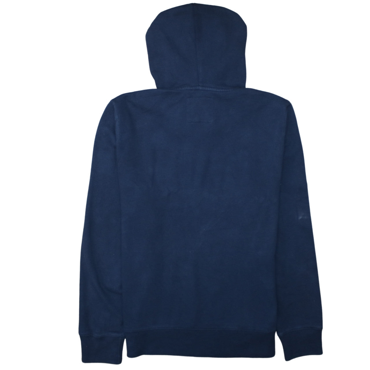 Hollister Men's Blue Pullover Hoodie L Logo Fleece Sweatshirt