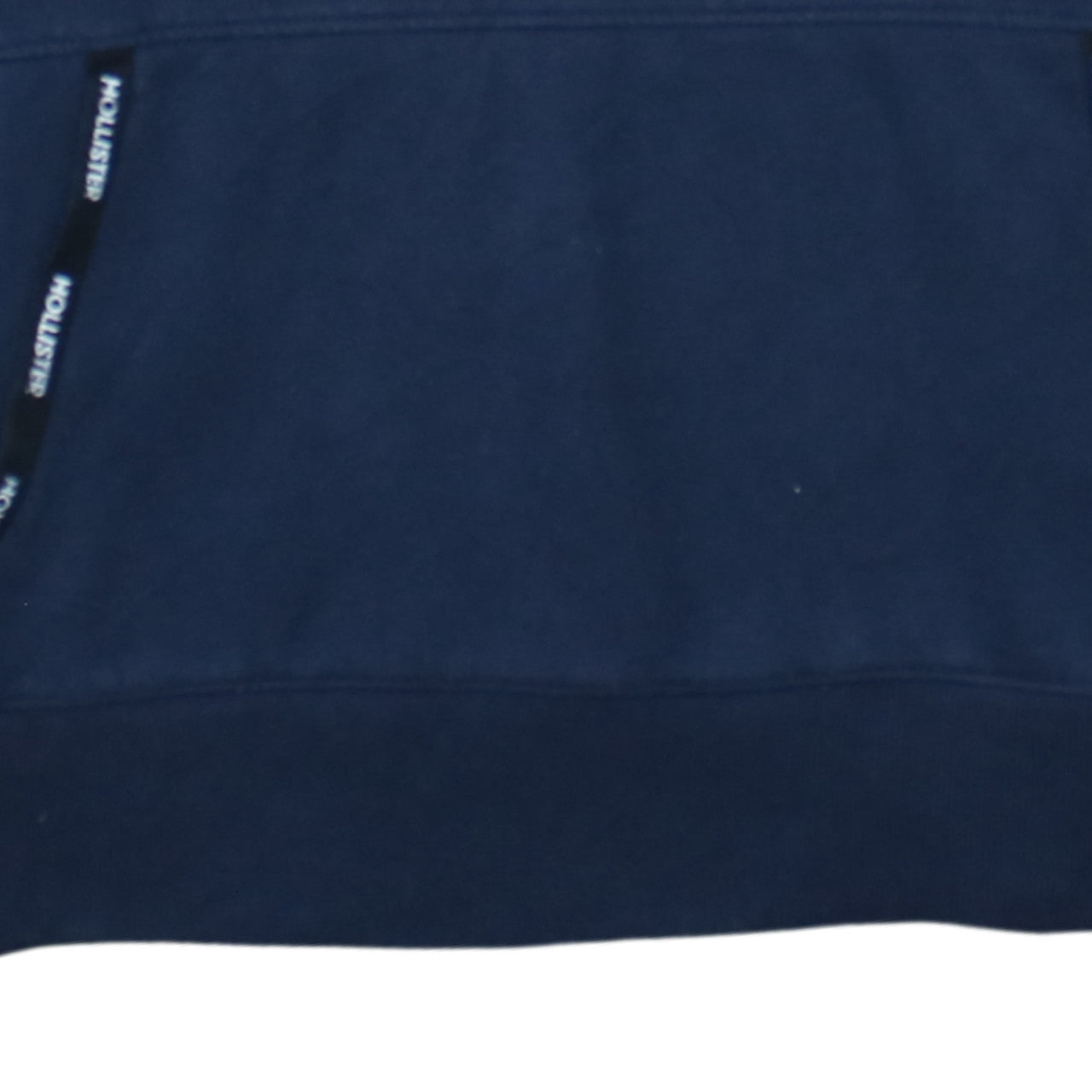 Hollister Men's Blue Pullover Hoodie L Logo Fleece Sweatshirt