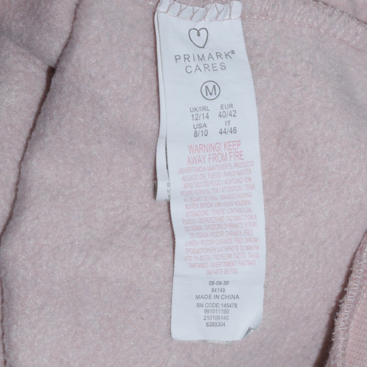 Disney Primark Women Beige Eeyore Hoodie Size M 12/14 Pullover