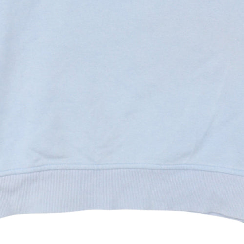 Adidas Women Light Blue Crew Neck Pullover Sweatshirt Size 12