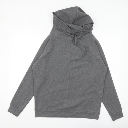 Manuka Women Grey UK 12 Pullover Hooded Sweatshirt with Drawstring