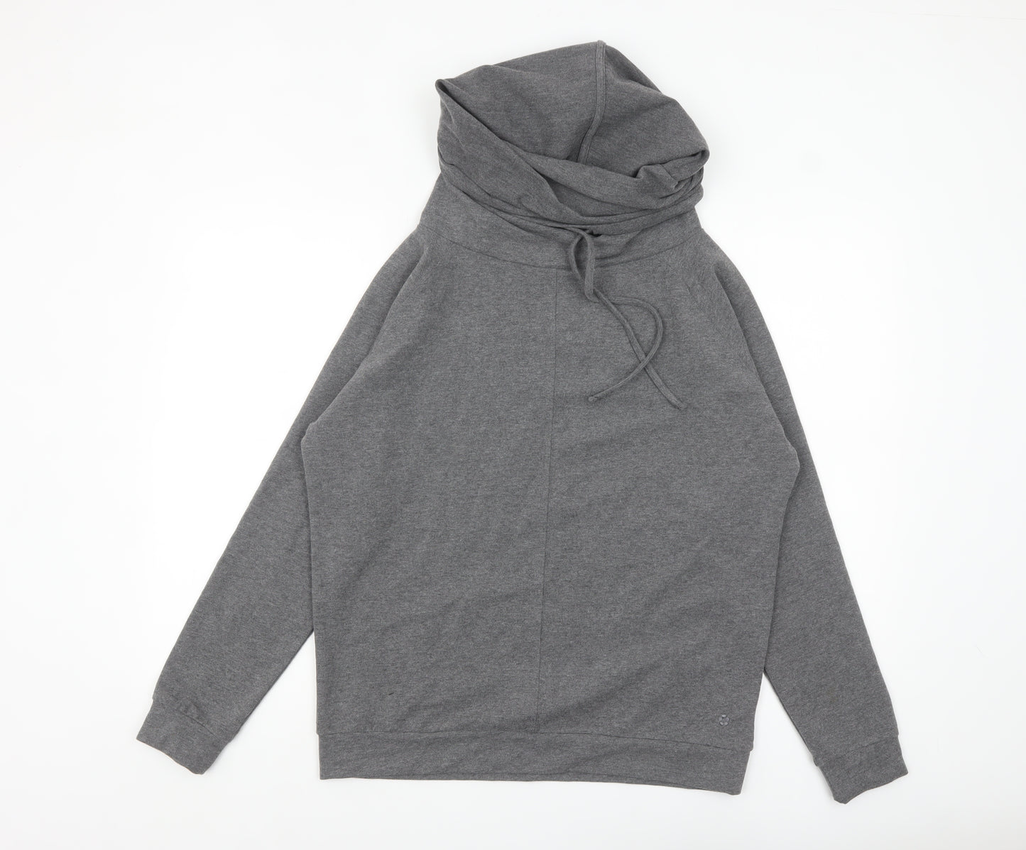 Manuka Women Grey UK 12 Pullover Hooded Sweatshirt with Drawstring
