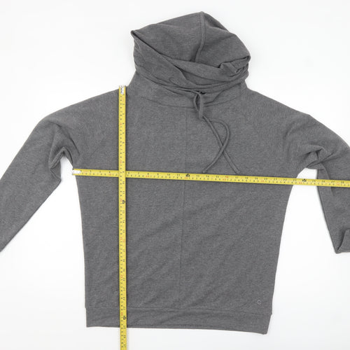 Manuka Women Grey UK 12 Pullover Hooded Sweatshirt with Drawstring