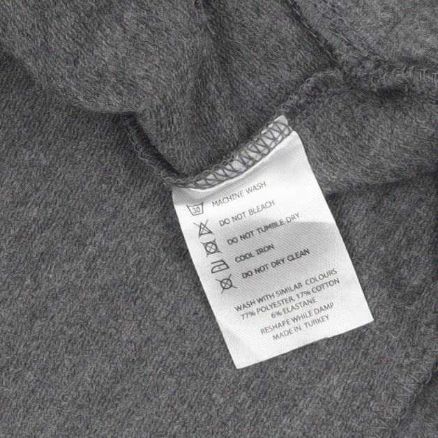 Manuka Women Grey UK 12 Pullover Hooded Sweatshirt with Drawstring