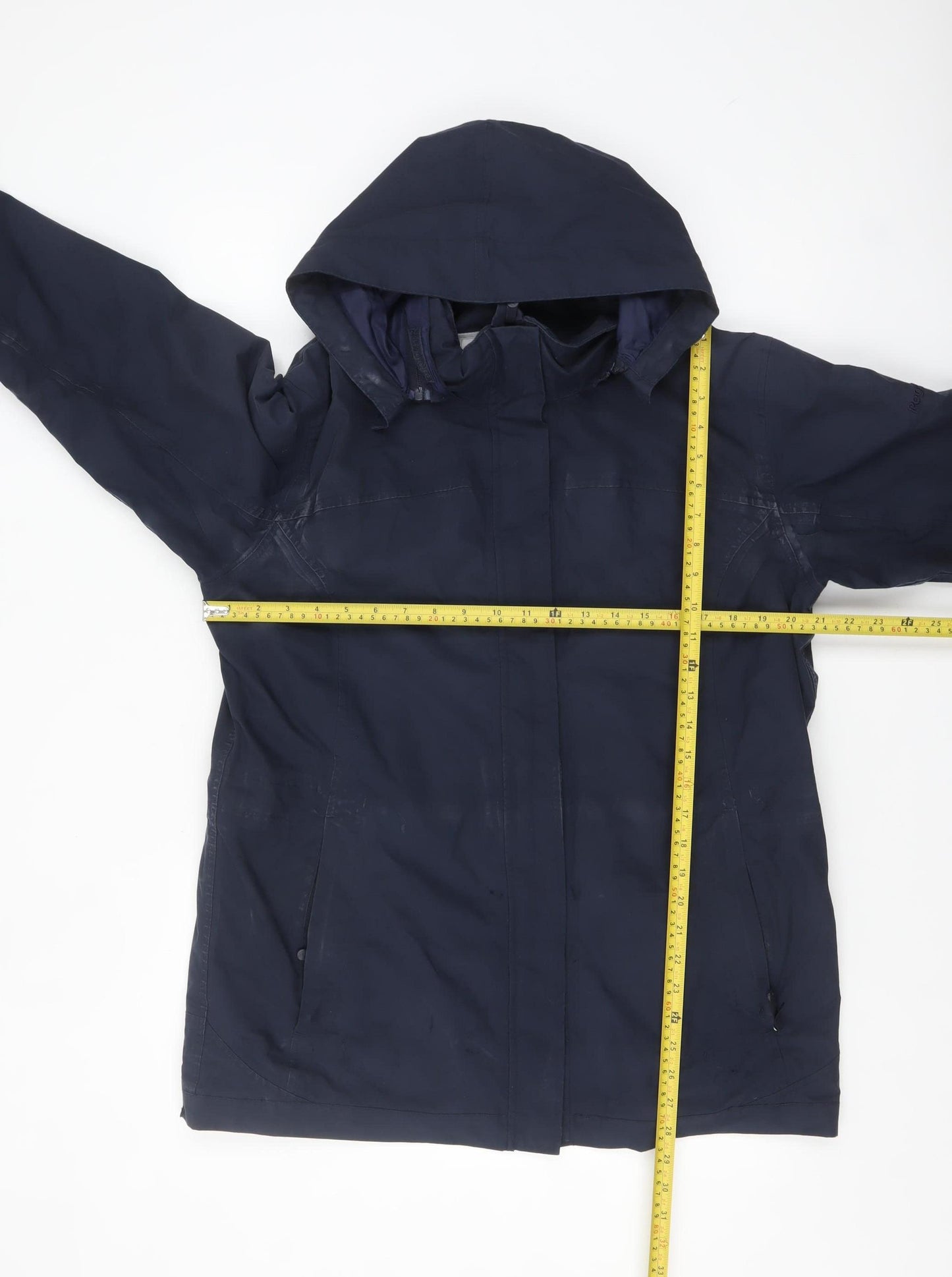 Regatta Women's Blue Waterproof Hooded Rain Coat Jacket Size 16