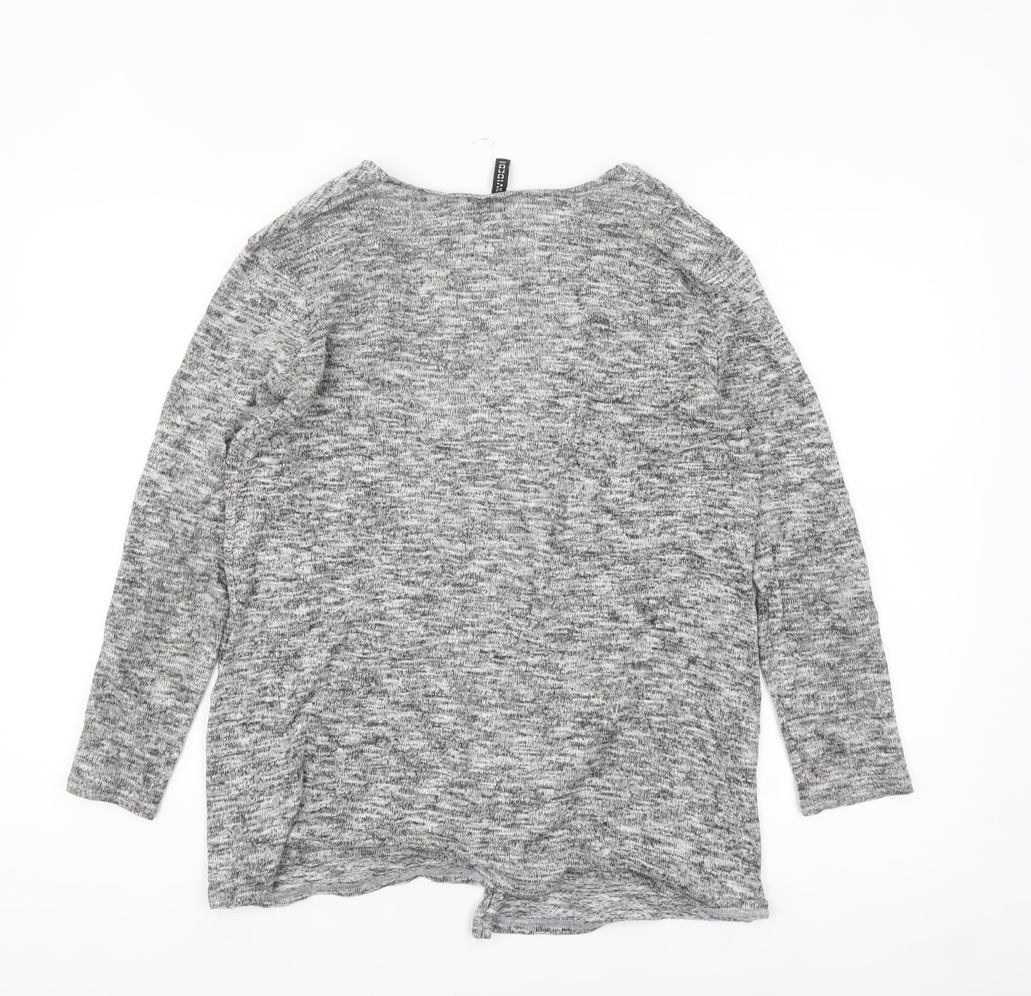 H&M Divided Women's Grey Knit Long Sleeve Open Cardigan Size M