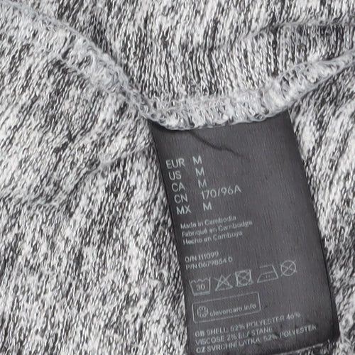 H&M Divided Women's Grey Knit Long Sleeve Open Cardigan Size M