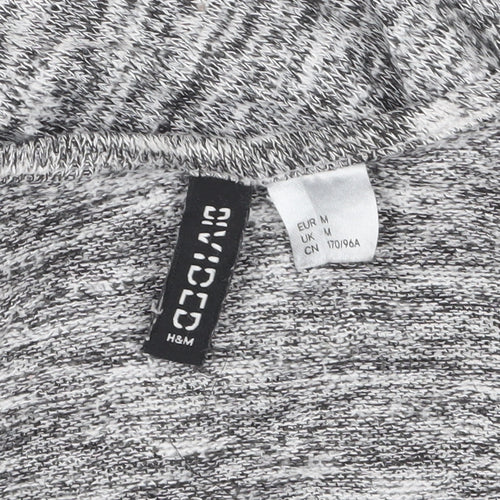 H&M Divided Women's Grey Knit Long Sleeve Open Cardigan Size M