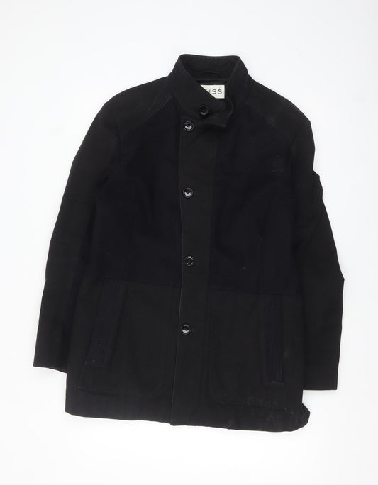 Reiss Men's Black Cotton Wool Blend Field Jacket Size L