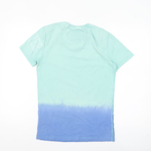 Superdry Men's Blue Tie Dye Athletic 07 Graphic T-Shirt Size S