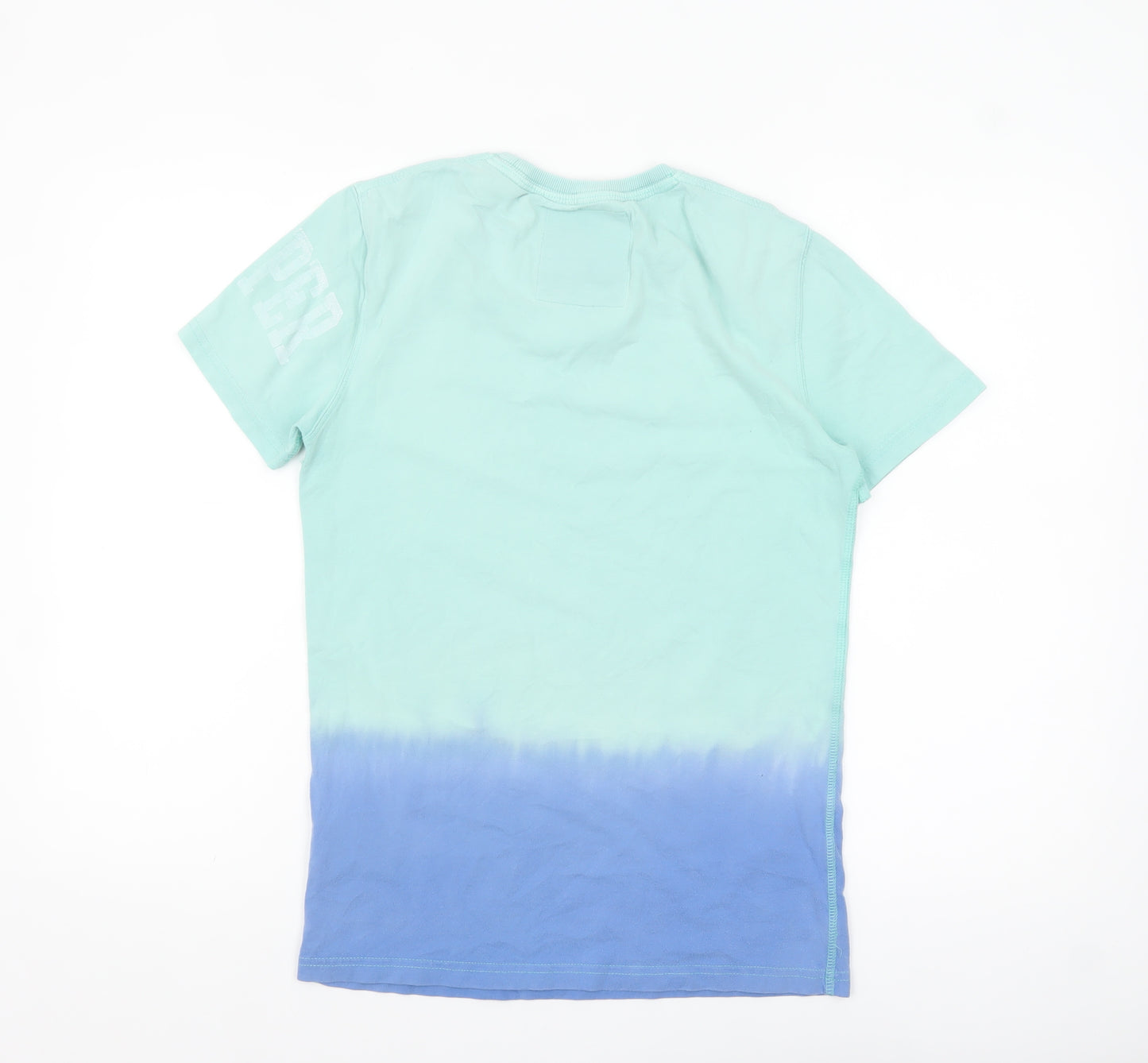 Superdry Men's Blue Tie Dye Athletic 07 Graphic T-Shirt Size S