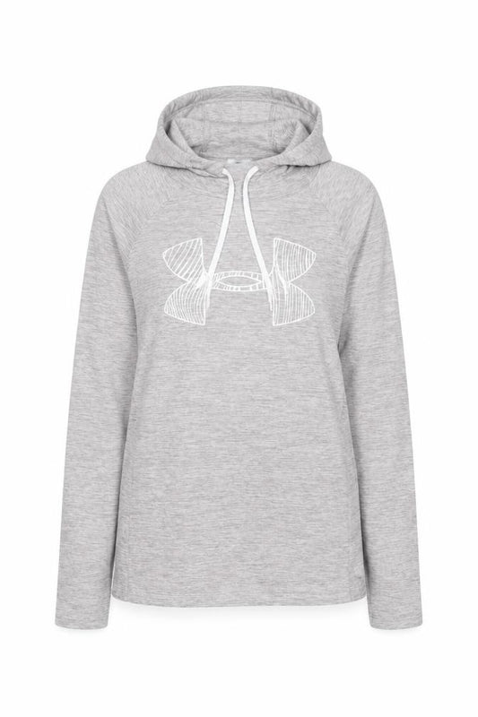 Under Armour Women's Grey XS HeatGear Hooded Long Sleeve Top