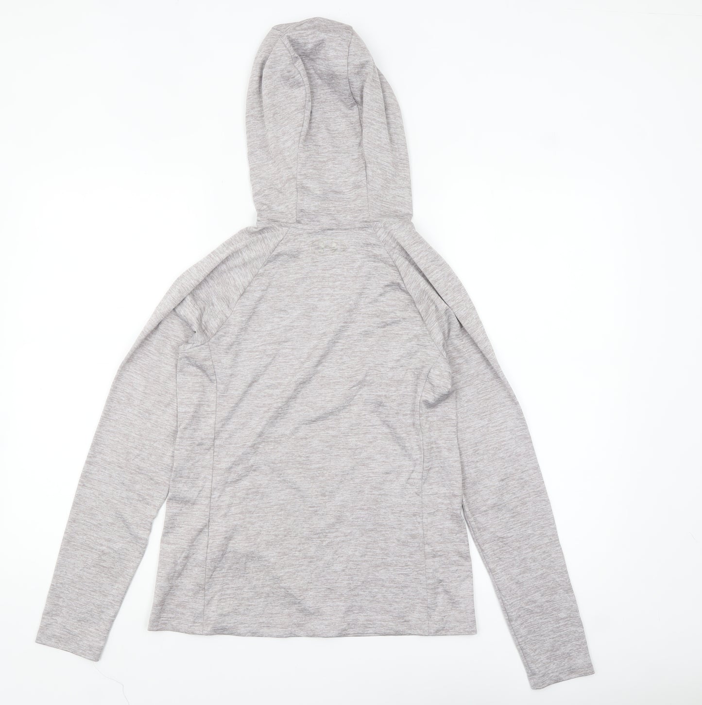 Under Armour Women's Grey XS HeatGear Hooded Long Sleeve Top