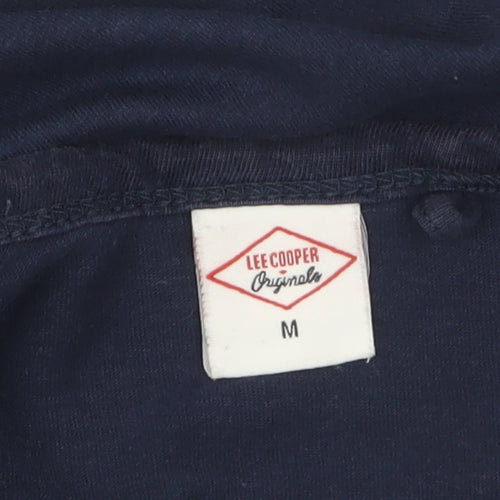 Lee Cooper Men's Blue Sleeveless Cotton Tank Top M Regular Fit
