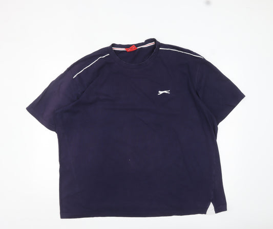 Slazenger Men's Blue XL Crew Neck Sports T-Shirt