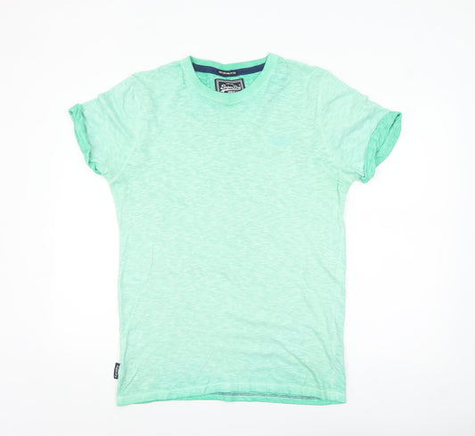 Superdry Men’s Green Vintage Crew Neck Cotton T-Shirt Size M
