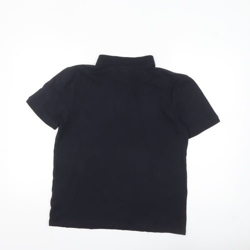 Hugo Boss Men's Slim Fit Black Polo Shirt Size L Cotton Blend