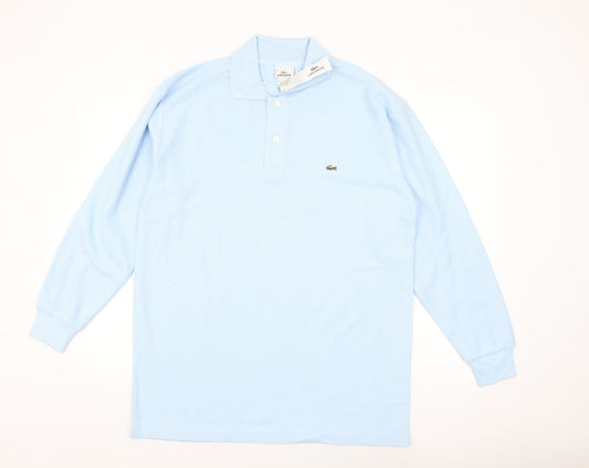 Lacoste Men's Blue 3XL Long Sleeve Cotton Polo Shirt
