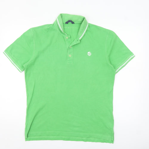 Perry Ellis America Men's Green Cotton Polo Shirt Size M