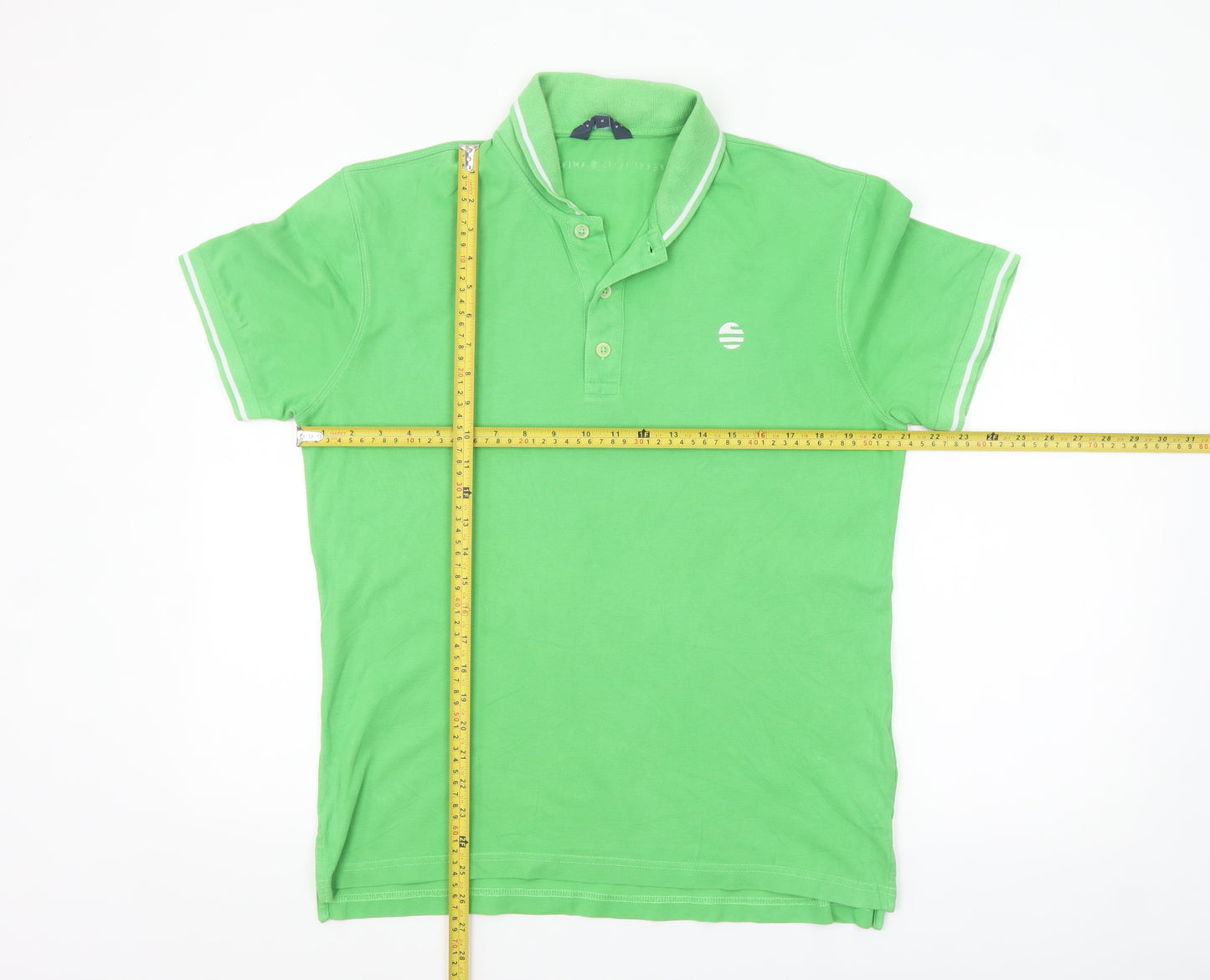 Perry Ellis America Men's Green Cotton Polo Shirt Size M