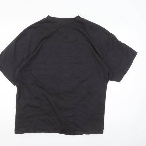 H&M Divided Smiley Originals Men's Black 1972 Graphic Cotton T-Shirt M