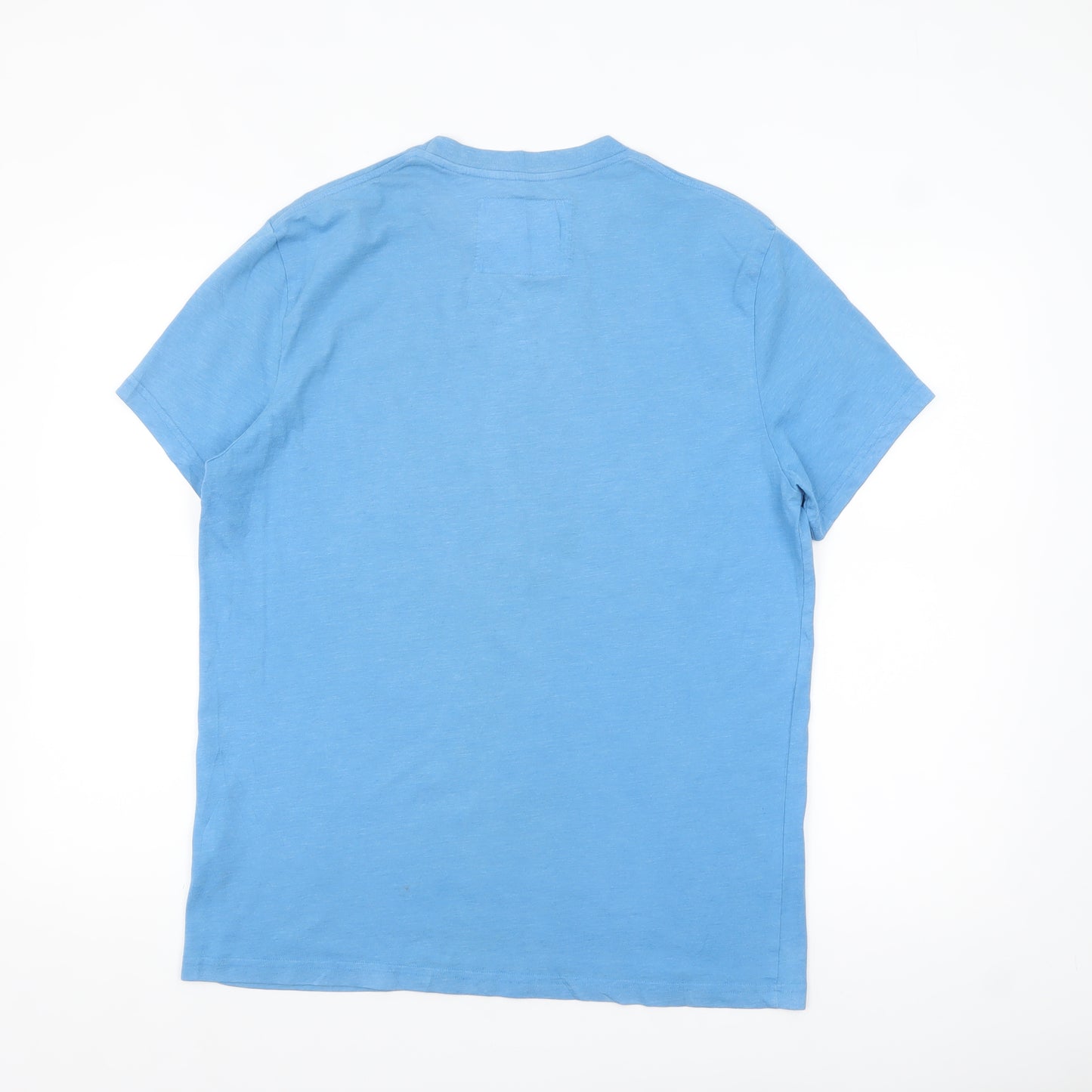 Jack Wills Men's Blue Regular Fit Crew Neck Cotton T-Shirt Size M